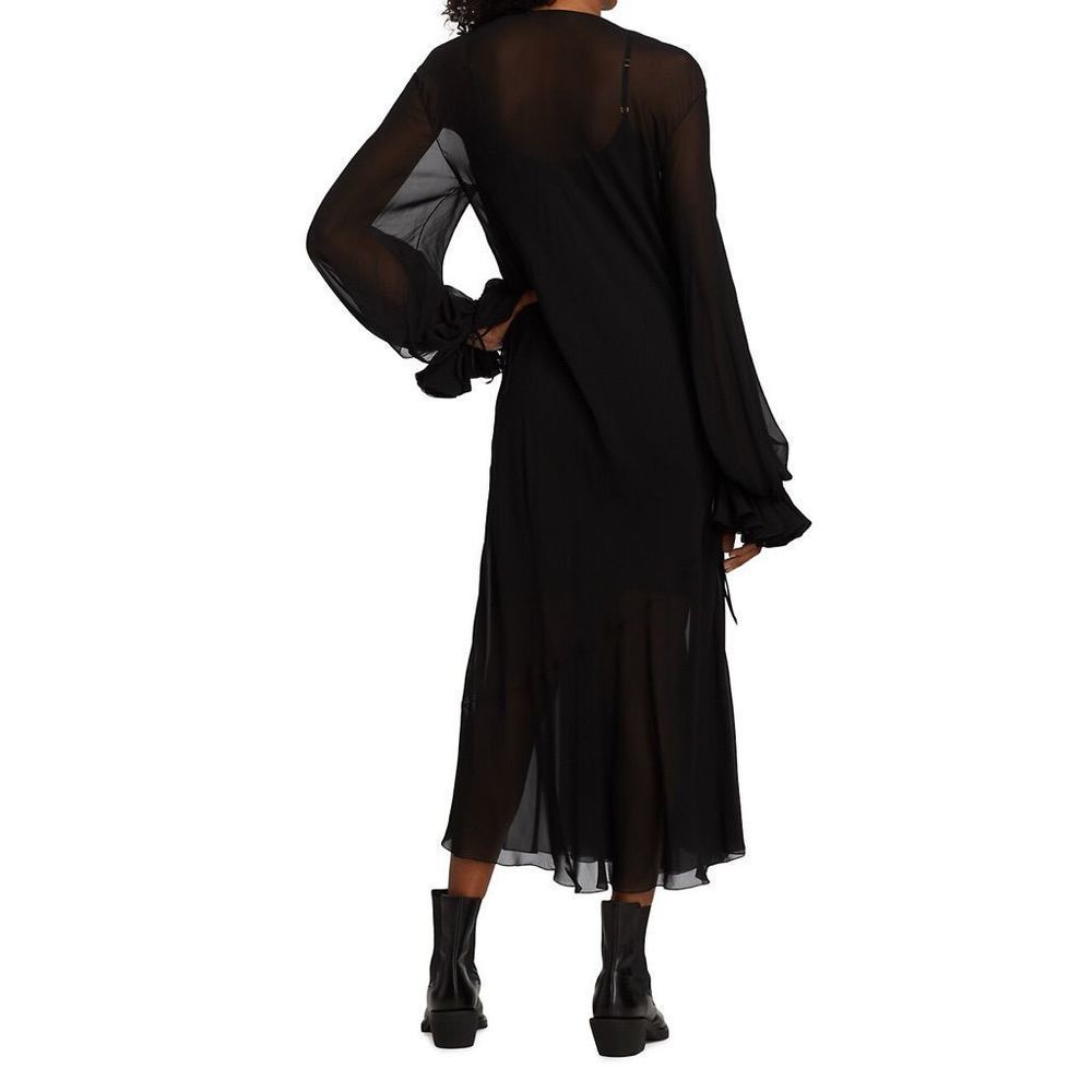KHAITE The Rami Dress In black - Picture 4 of 11